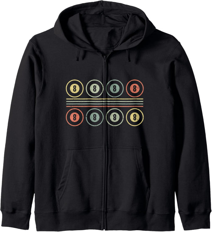 Vintage Retro Pool Billiard Spieler Gift Idea Kapuzenjacke