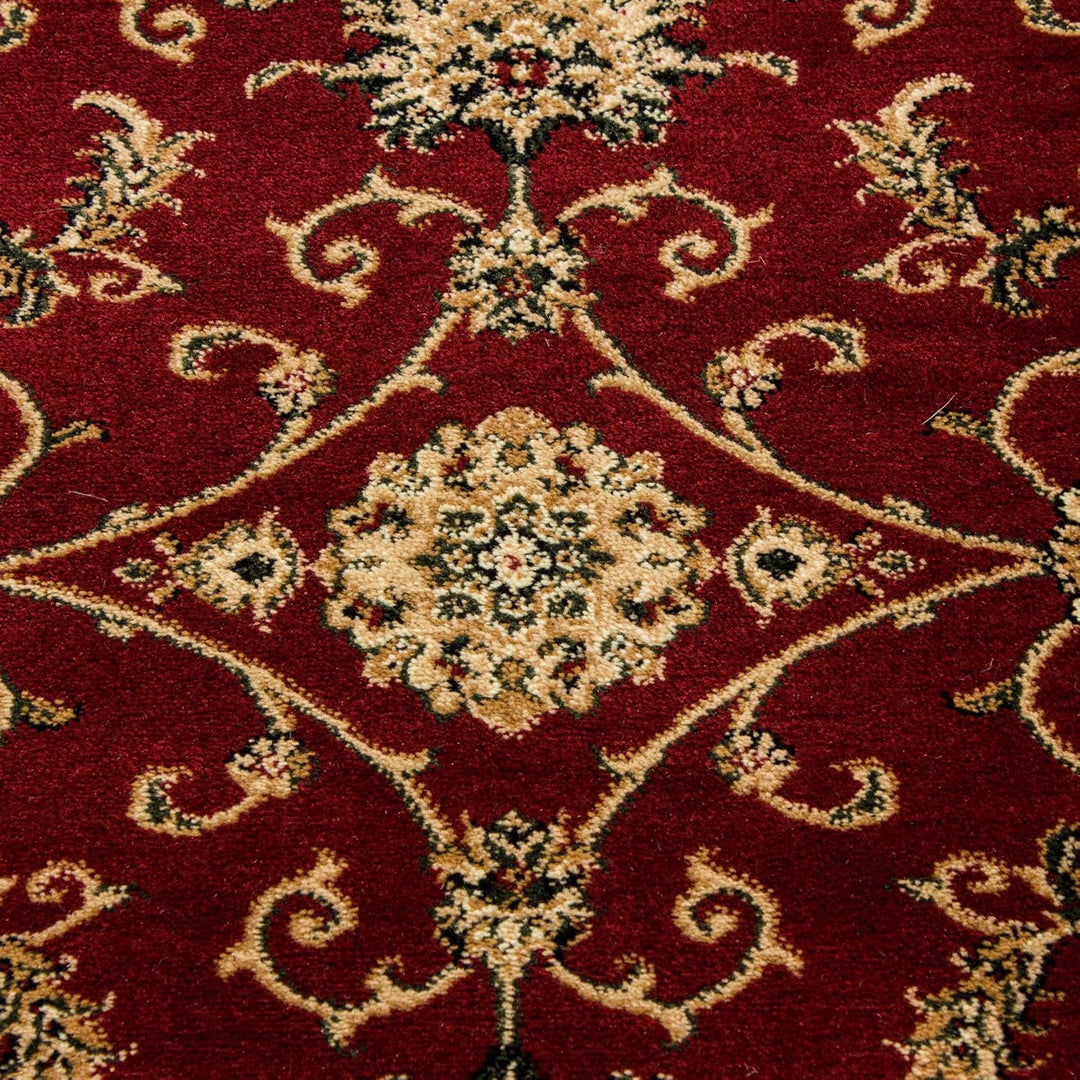 Carpetsale24 Teppich Wohnzimmer Traditioneller Orientalisch Design Rot 160 x 230 cm - Kurzflor Teppi