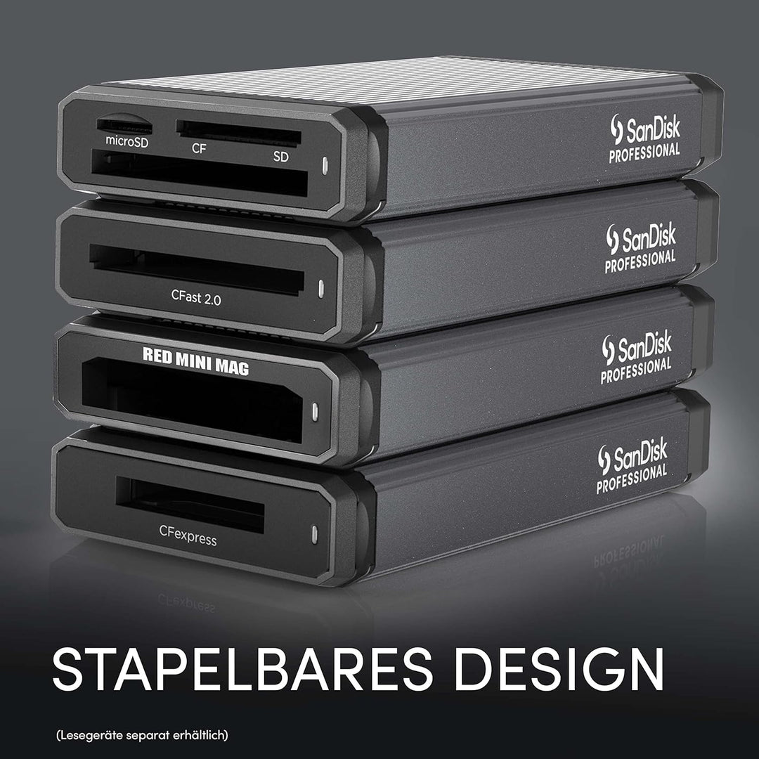 SanDisk PROFESSIONAL PRO-READER CFast, High-Performance Kartenleser für CFast-Karten, kompatibel mit