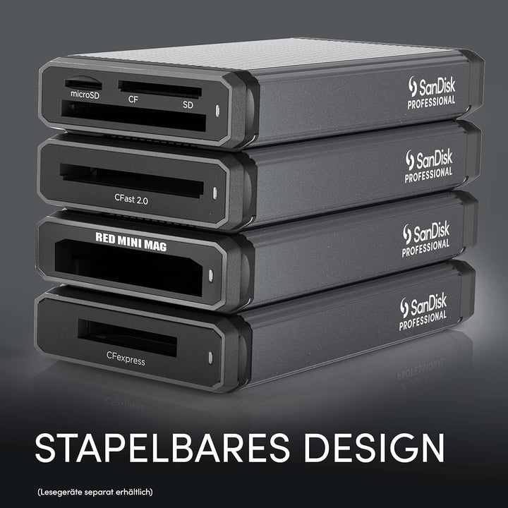 SanDisk PROFESSIONAL PRO-READER CFast, High-Performance Kartenleser für CFast-Karten, kompatibel mit