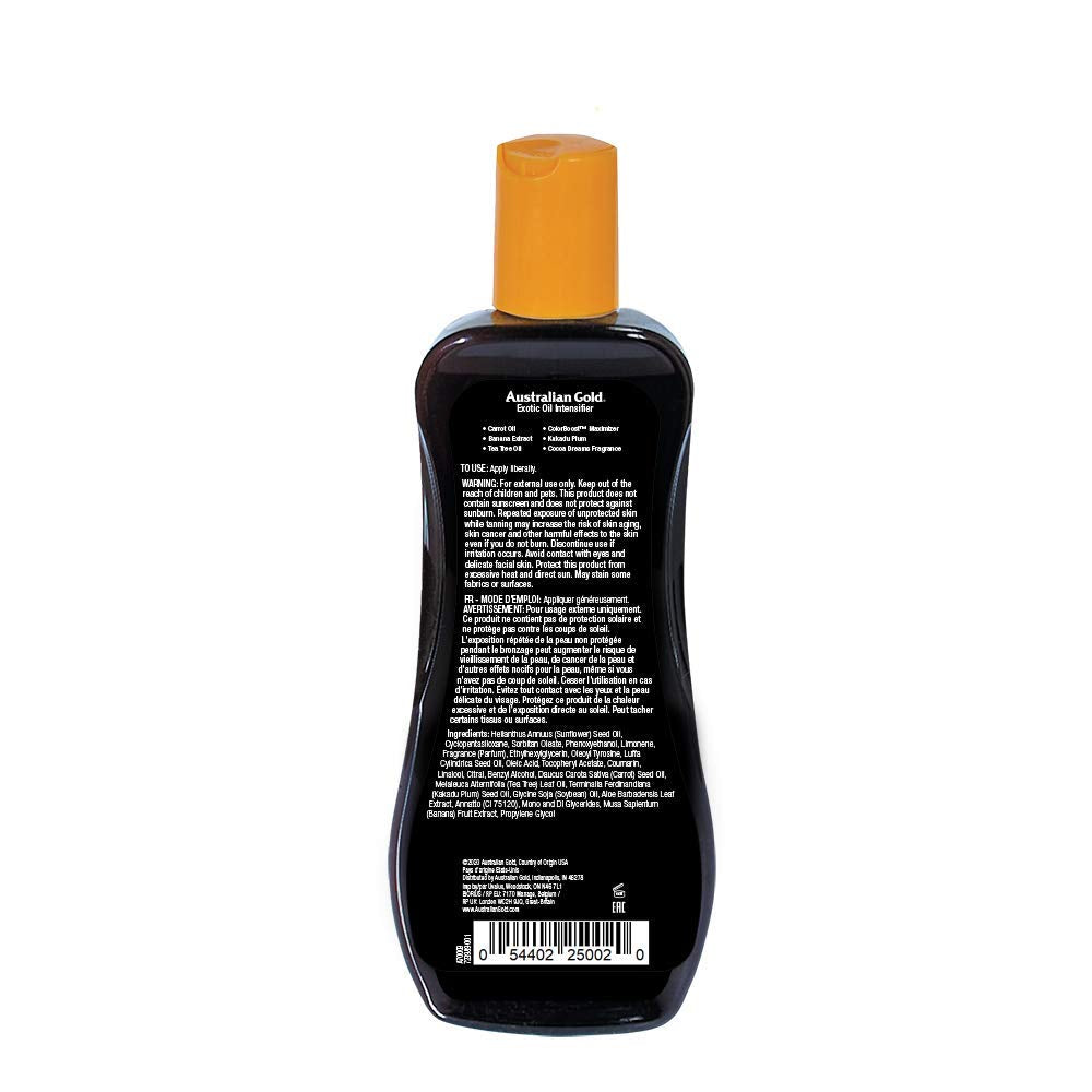 Australian Gold Dark Tanning Exotic Oil Spray, 10295, 1er Pack (1 x 0.237 l) & Moisture Lock Tan Ext