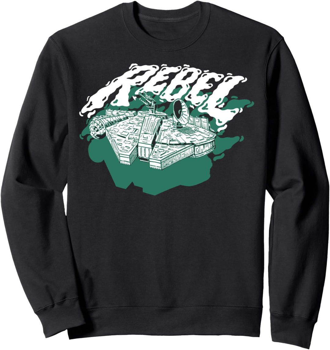 Star Wars Rebel Falcon Grunge Poster Sweatshirt