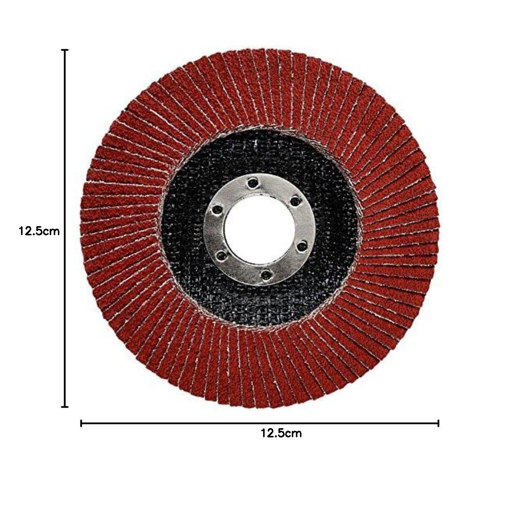 3M 51483 Cubitron II Fächerschleifscheibe 969F, 60+, flach, 125 mm, 22,23 mm (10-er Pack) 125mm 60+