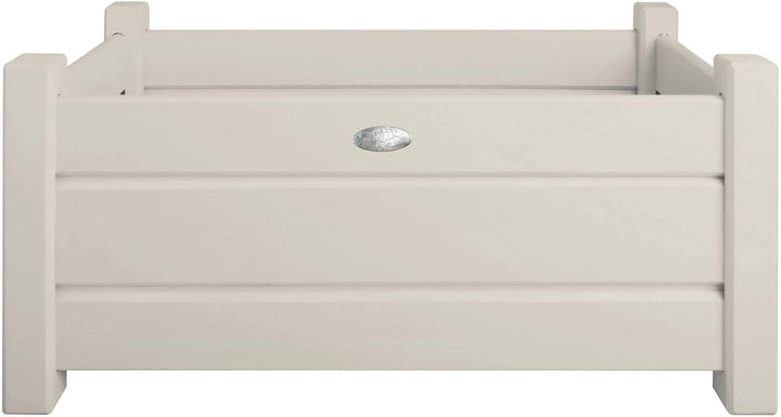 Esschert Design Fallen Fruits CF32G – Rechteckiger Pflanzkübel (2er-Set) Weiss, Weiss