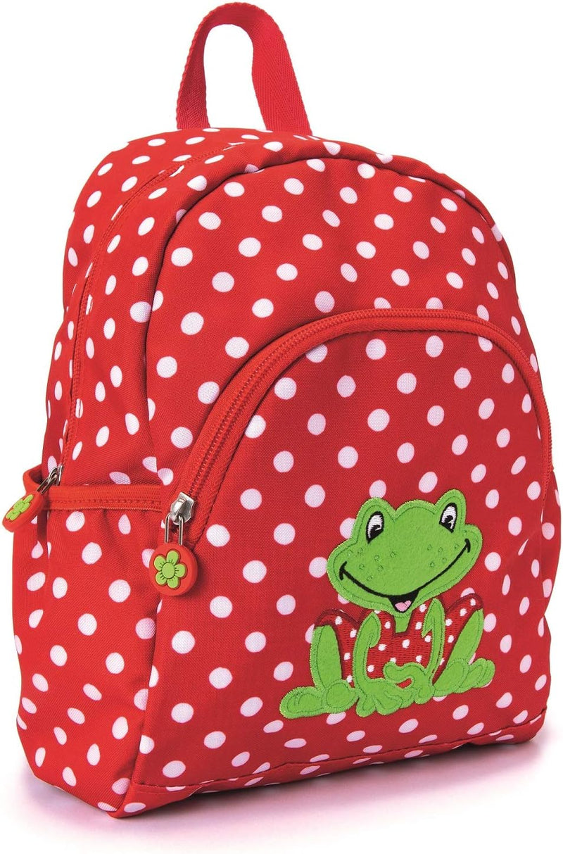 Spiegelburg Kindergarten Rucksack Set 4tlg. mit Turnbeutel, Brotdose und Trinkflasche Fröhliche Tupf