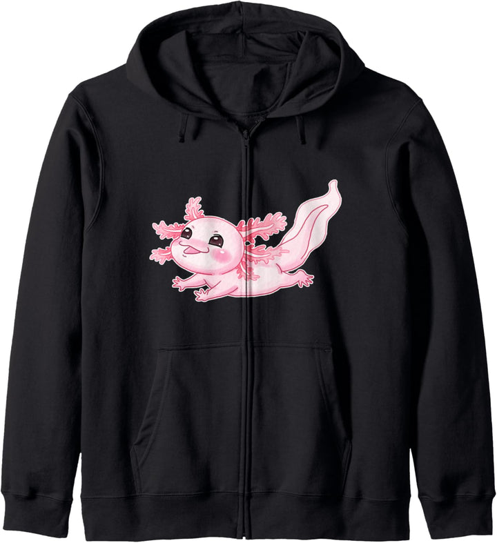 Axolotl Niedliches Baby Design - Exotisches Haustier Kapuzenjacke