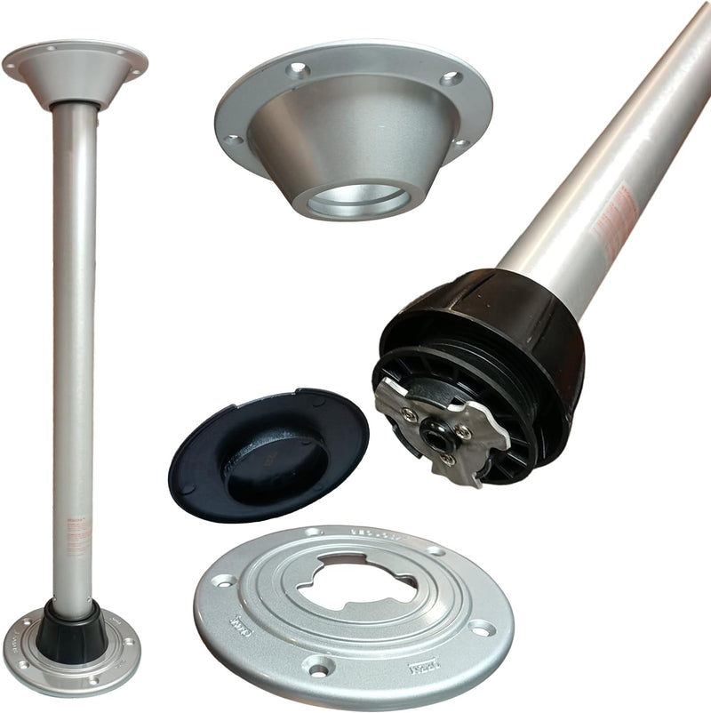 DarkSwan Removable Tischfüsse, Aluminiumlegierung Schwenktisch RV Table Legs, Wohnmobil Camping Tisc