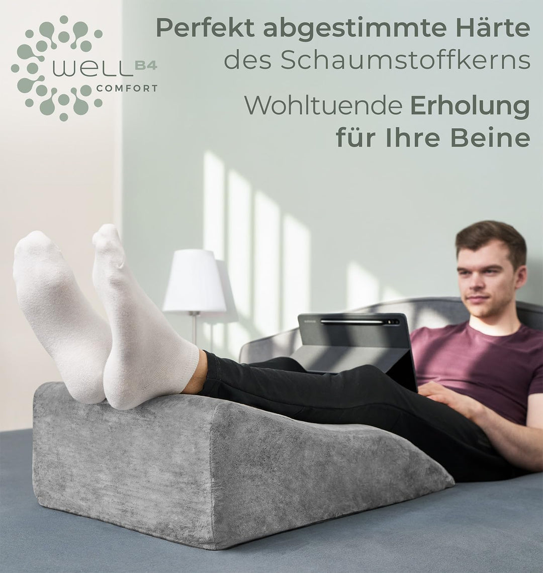 Well B4 Beinerhöhungskissen zur Unterstützung von Knie und Rücken – ergonomisches Kissen, Aufstehkis