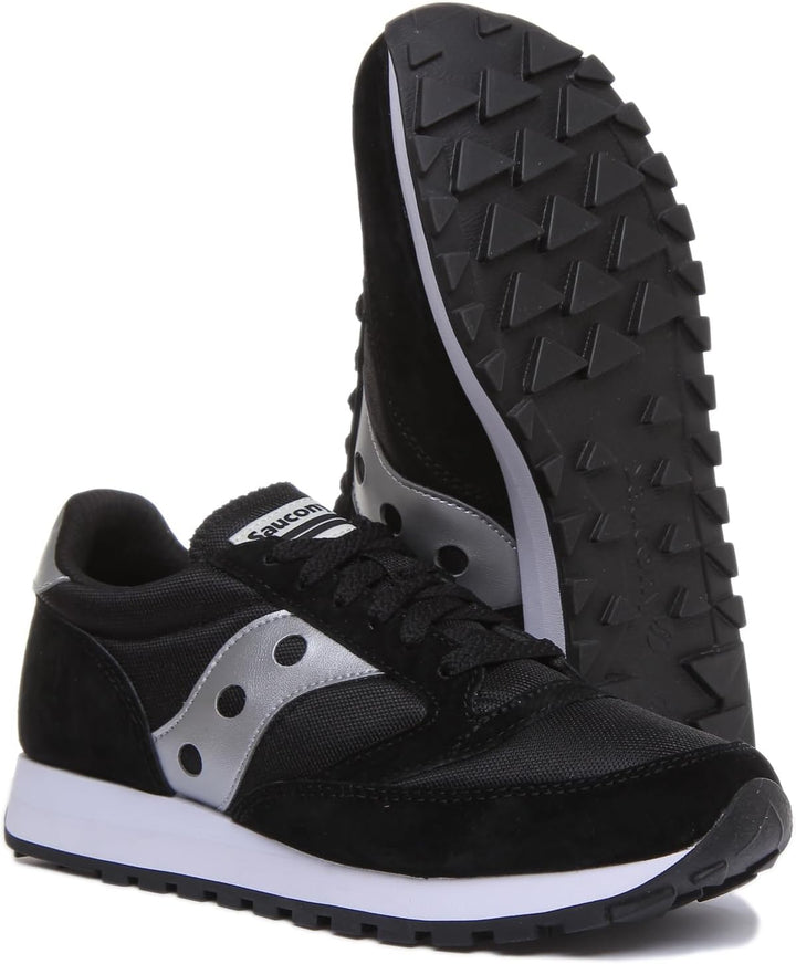 Saucony Unisex Jazz 81 Sneaker 36 EU Schwarz Silberfarben, 36 EU Schwarz Silberfarben