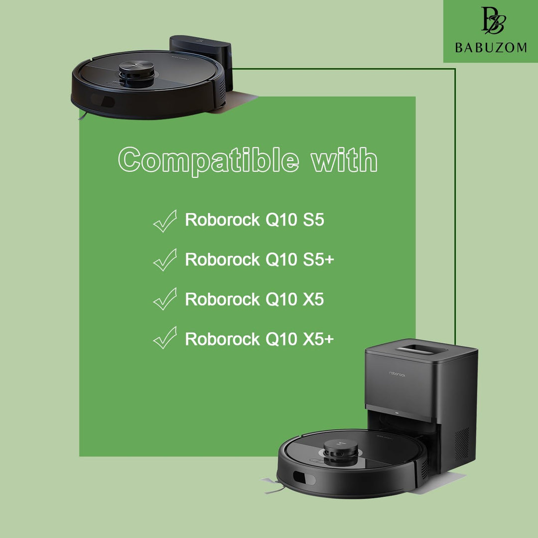 Zubehör für Roborock Q10 S5 / Q10 S5+ / Q10 X5 / Q10 X5+ Staubsauger, 1 Hauptbürste, 4 Hepa-Filter,