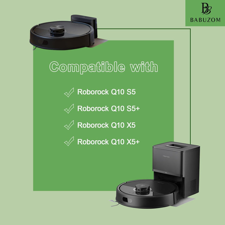 Zubehör für Roborock Q10 S5 / Q10 S5+ / Q10 X5 / Q10 X5+ Staubsauger, 1 Hauptbürste, 4 Hepa-Filter,