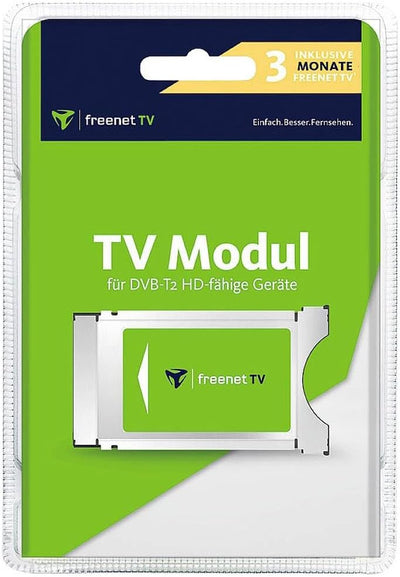 freenet TV 89001 CI+ TV Modul für Antenne DVB-T2 HD, mit 3 Monaten gratis inkl. 3 Monate freenet