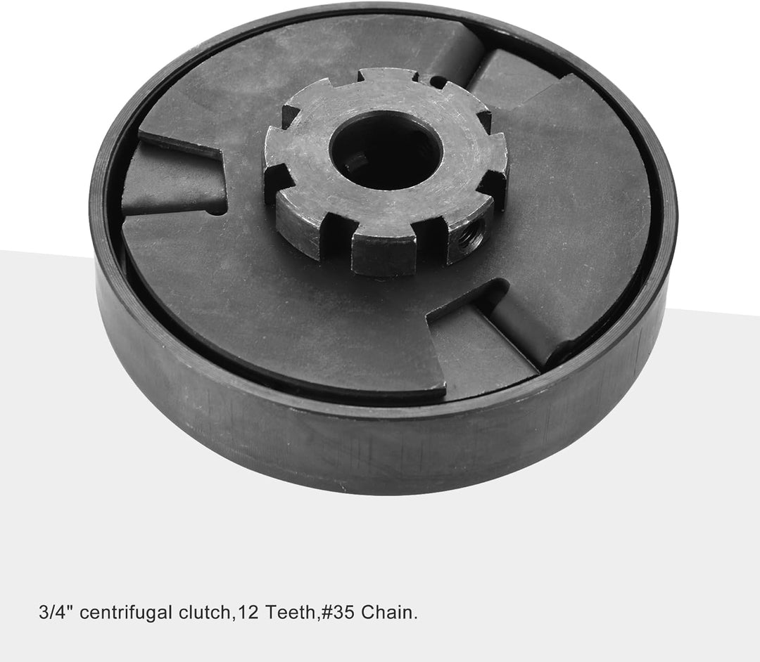GOOFIT Fliehkraftkupplung 3/10,2 cm Bohrung # 35 12T Kette Ersatz für Go Kart Mini Motor 3/4 bar 3/4