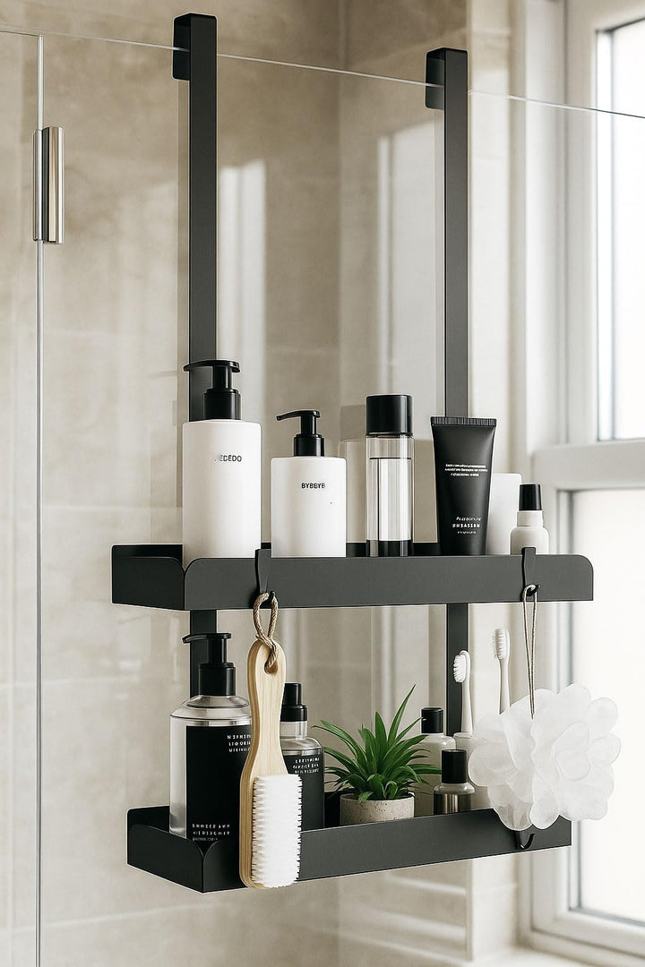 PICKPIFF Duschregal Ohne Bohren Duschablage Zum Hängen Badezimmer Organizer Shampoo Halterung Dusche