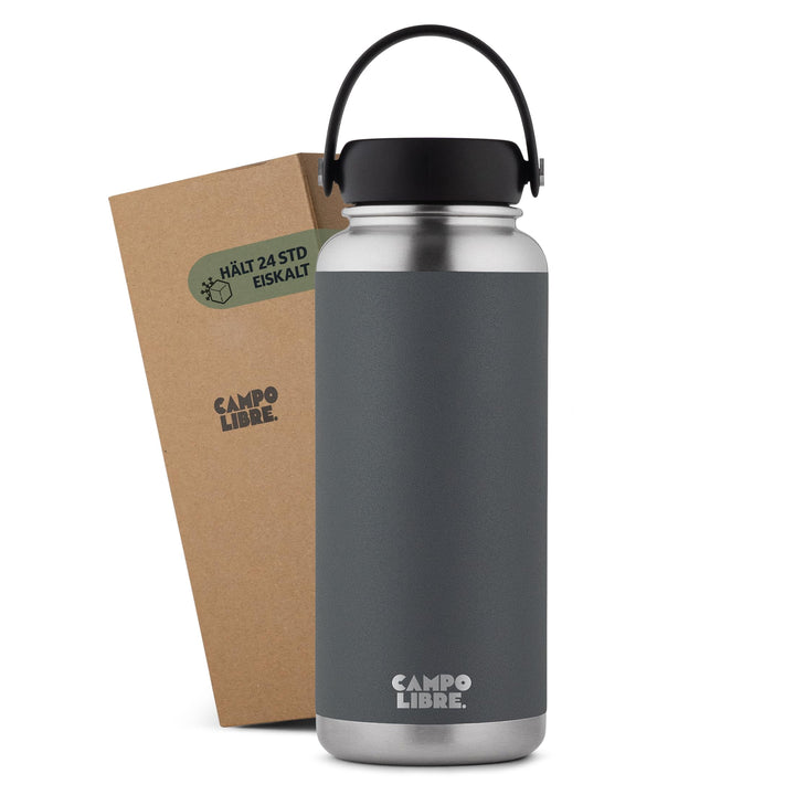 Campo Libre.® Umberto | Premium Edelstahl Thermoskanne 1l | 12h heiss/eiskalt | Thermosflasche | iso