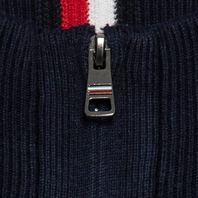 Tommy Hilfiger Herren Strickjacke Cardigan mit Reissverschluss Cashmere Zipper M Desert Sky, M Deser