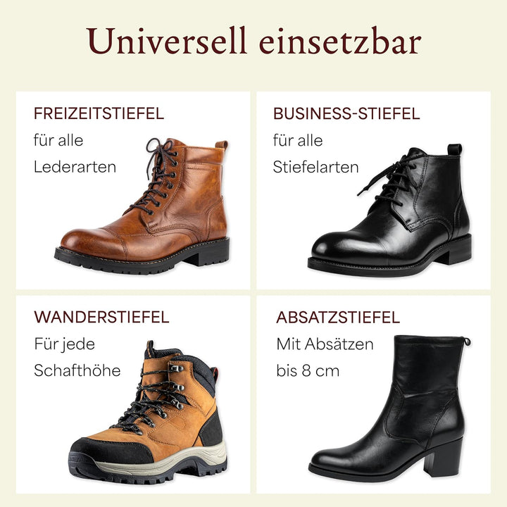 Langer &amp; Messmer Schuhdehner für Herren gegen drückende Schuhe oder Stiefel - gefertigt aus massivem