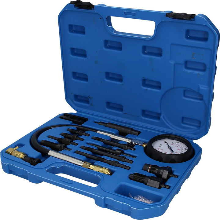 BRILLIANT TOOLS BT581050 Kompressionstester-Satz für Diesel Motoren, 13-tlg [Powered by KS TOOLS] |