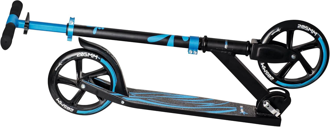 muuwmi Aluminium Scooter – Tretroller, 205 mm, ABEC 7, für Kinder und Erwachsene, GS geprüft, höhenv