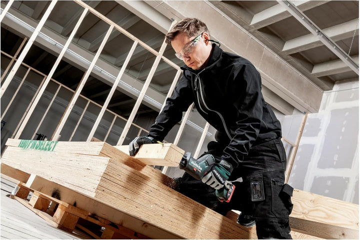 Metabo Akku-Säbelsäge PowerMaxx SSE 12 BL (602322500) Kunststoffkoffer 12V 2x2Ah Li-Ion + SC 30, far