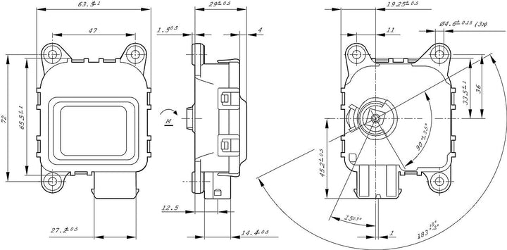 Bosch 0132801143 Stellelement, Leuchtweiteregulierung