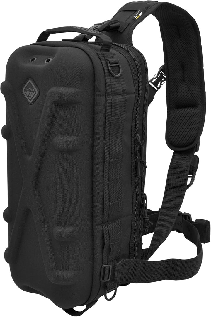 HAZARD 4 Plan-B Hard: Go-Bag Shell Sling-Pack Schwarz, Schwarz