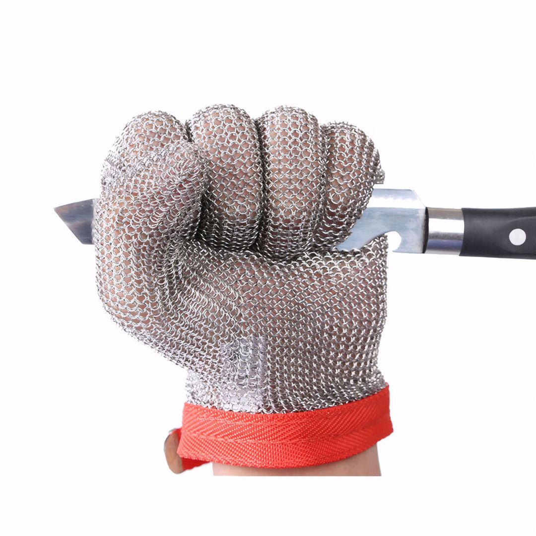 ThreeH Edelstahlhandschuhe mesh Schnittfest Stabbeständige Schutzhandschuhe zum Schneiden Schneiden