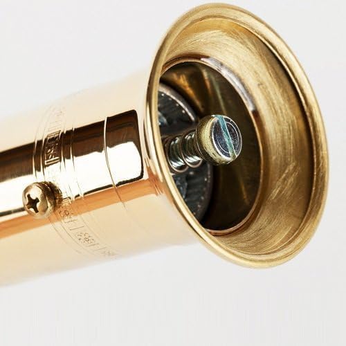 The European Authentic Greek Brass Pfeffermühlen-Set 25,4 cm & Salz 22,9 cm – Exquisites Gold-Vintag