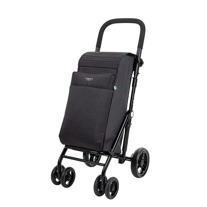 CARLETT | Einkaufstrolley mit 4 Rädern | Lett430 URBAN Duo | Zusammenklappbarer Einkaufswagen mit gr