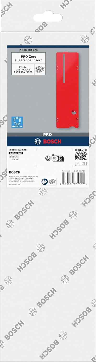 Bosch 1x PRO Zero Clearance Einsatz für Tischkreissägen (404 x 108 mm,)