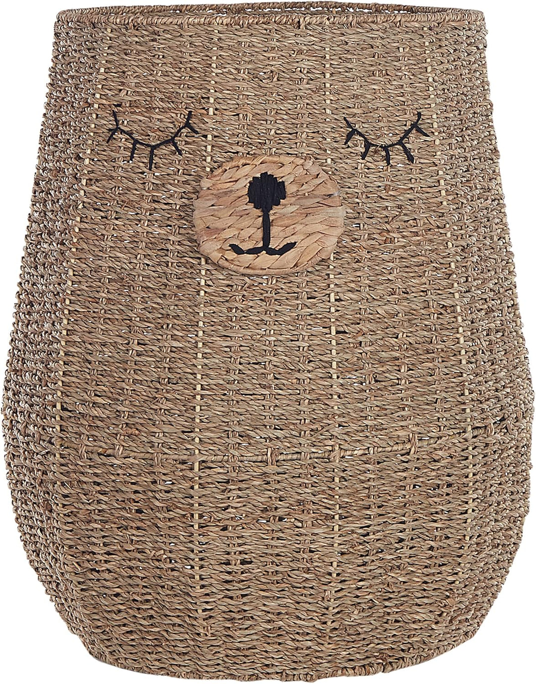 Aufbewahrungskorb aus Seegras Bärenform natürlich beige 68 cm Fulan