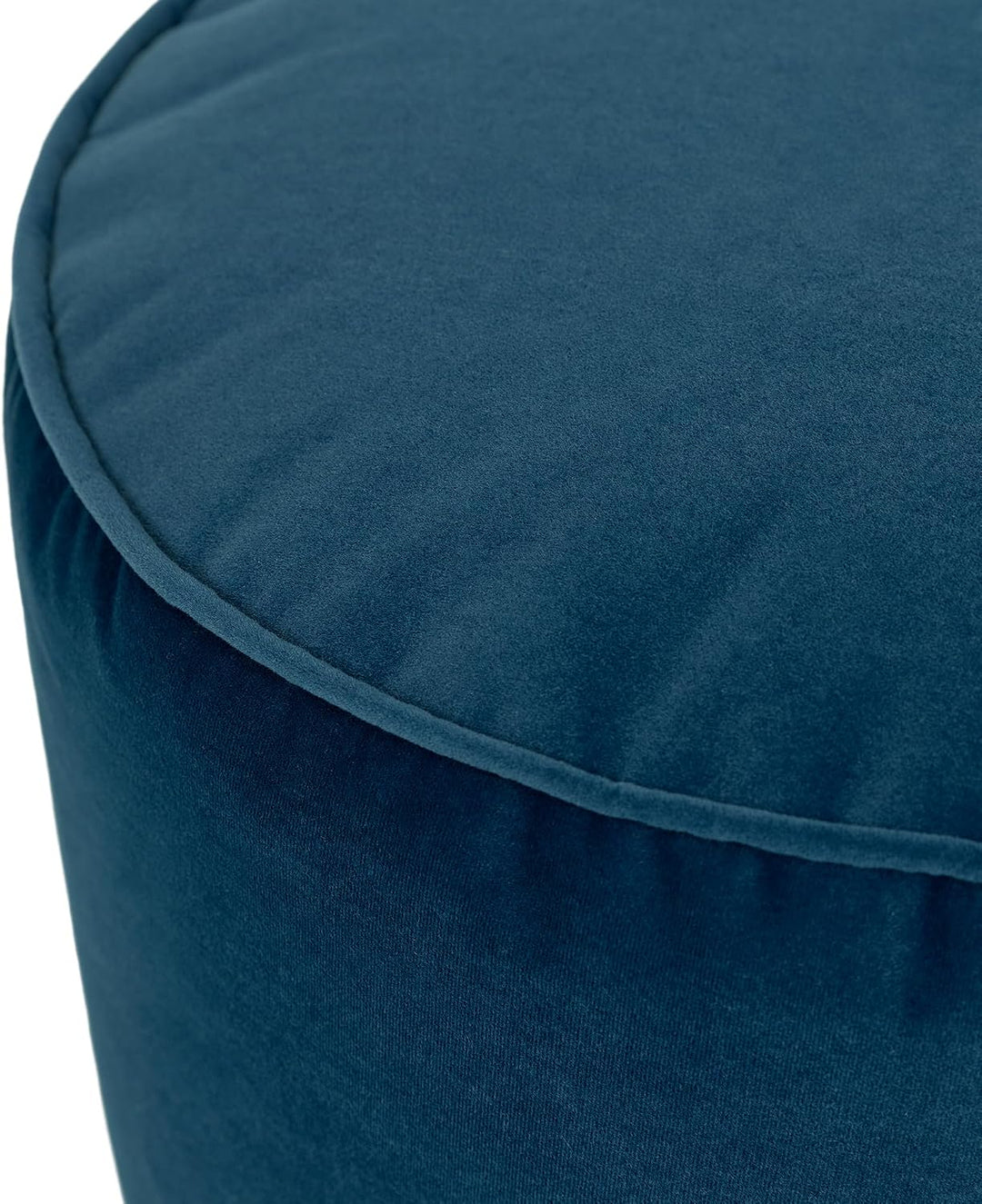 Icon Runder Sitzpuff „Milano“, XL Samt Sitzsack Hocker, Gross Fusshocker für das Wohnzimmer, Sitzkis