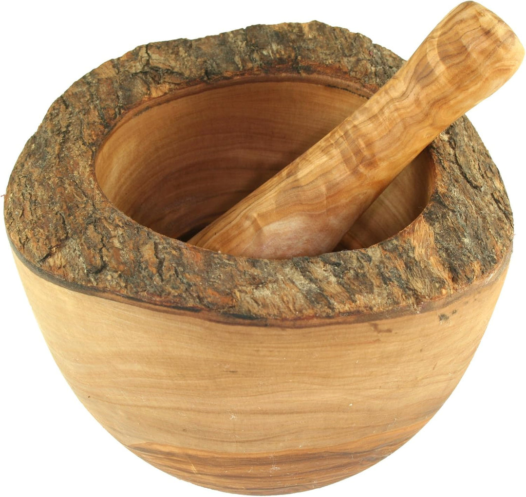D.O.M.® Mörser Rustikal 12 cm aus Olivenholz