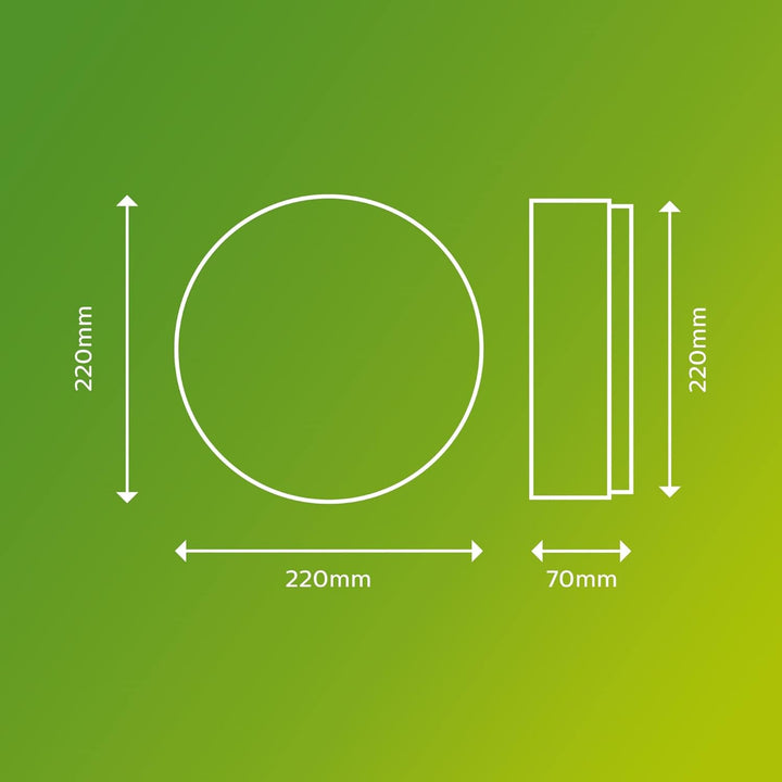 Philips Outdoor LED Deckenleuchte Doris, nickel, 6W, kaltweisses Licht 4.000K, IP54 Schutzklasse, in