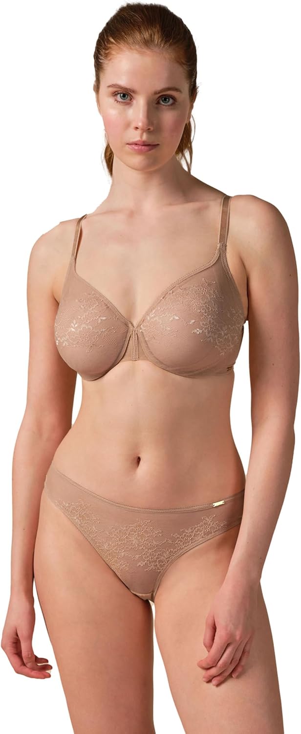 Gossard Damen Glossies Lace Sheer Bra BH, Undurchsichtige 70A Beige (Nude), 70A Beige (Nude)