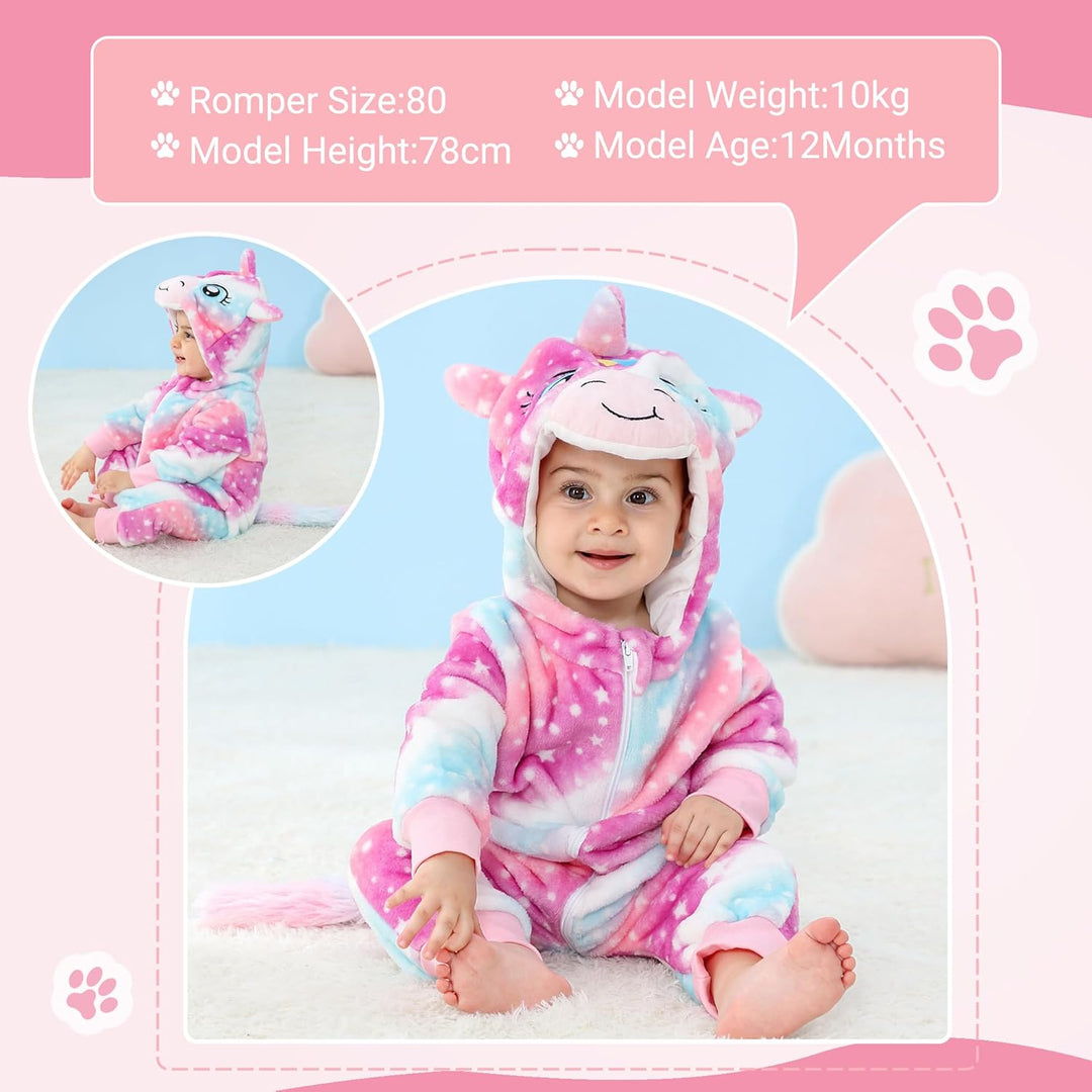 Unisex Winter-Overall mit Kapuze für Babys 2-36 Monate 6-12 Monate Stern, 6-12 Monate Stern