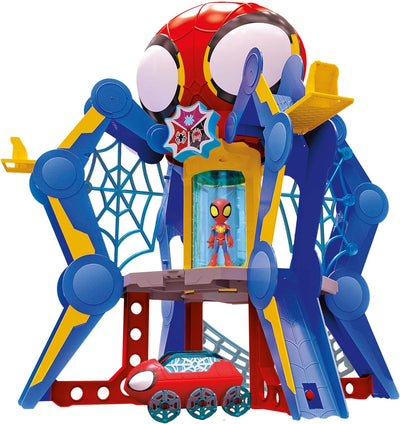Marvel Spidey und Seine Super-Freunde Web-Spinners Web-Quartier Spielset mit Spidey Action-Figur, Fa