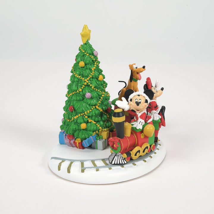 Department 56 Disney Village Miniatur-Ausstellungsstück Mickey's Holiday Express, 12 cm, Mehrfarbig