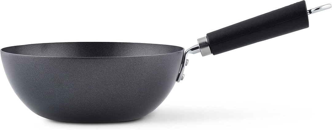 Ken Hom 20cm Carbonstahl Mini Wokpfanne Induktion mit Antihaftbeschichtung, Excellence, Hitzebeständ