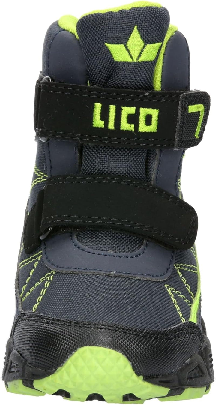 Lico Jungen Pelle V Blinky Stiefelette 25 EU Marine Schwarz Lemon, 25 EU Marine Schwarz Lemon