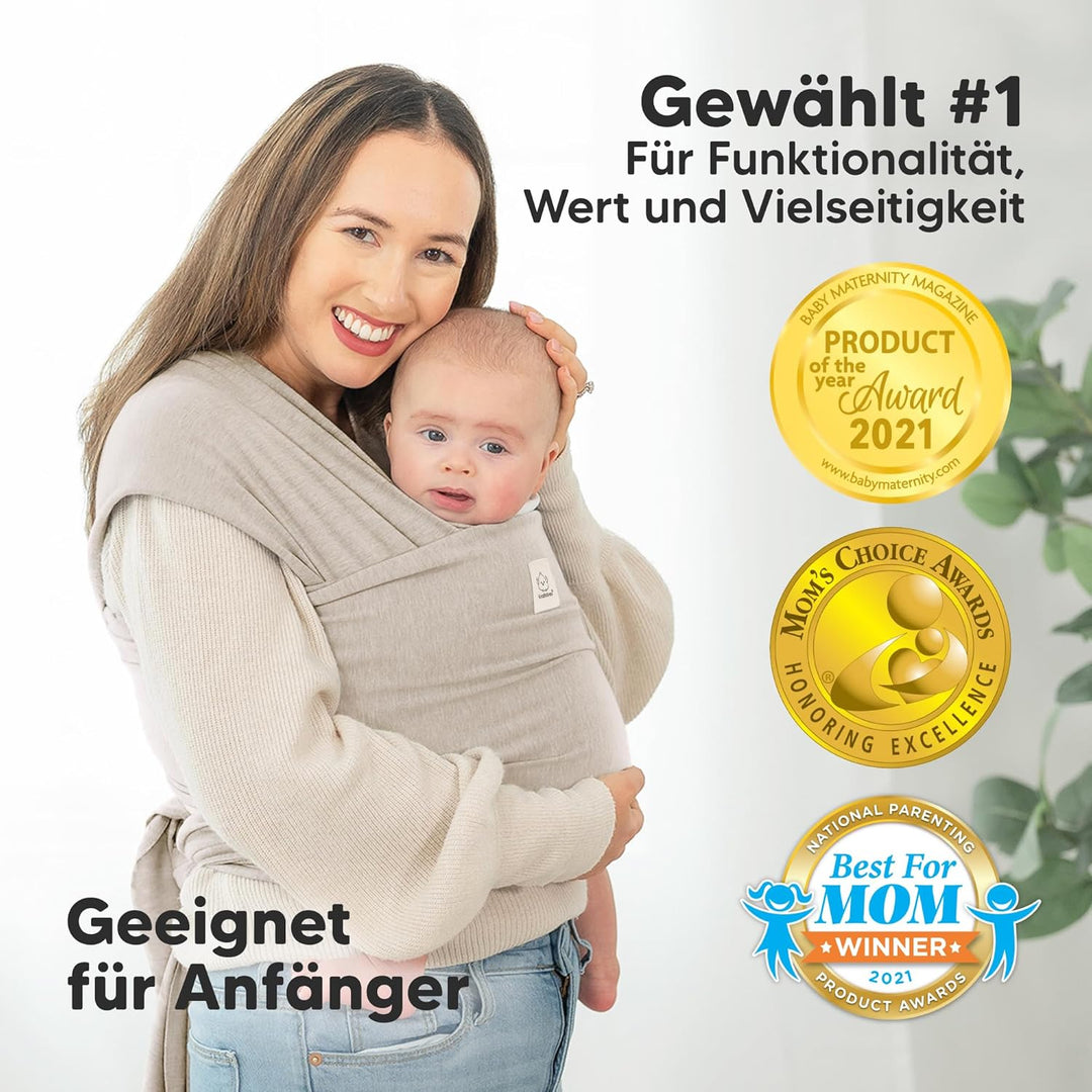 KeaBabies Babytrage Ab Geburt - Atmungsaktive Babytragetücher, Babytrage Neugeborene Ab Geburt, Baby