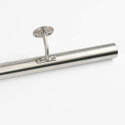 DOLLE Edelstahl Handlauf | Handlaufset 150 cm (kürzbar)| inkl. Halterung V2A | Ø 42,4 mm | Wandhandl