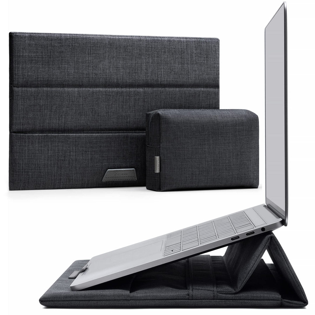 Inateck 13 Zoll Laptop-Hülle mit Standfunktion Kompatibel mit MacBook Air M2/M1 2022-2016, MacBook P
