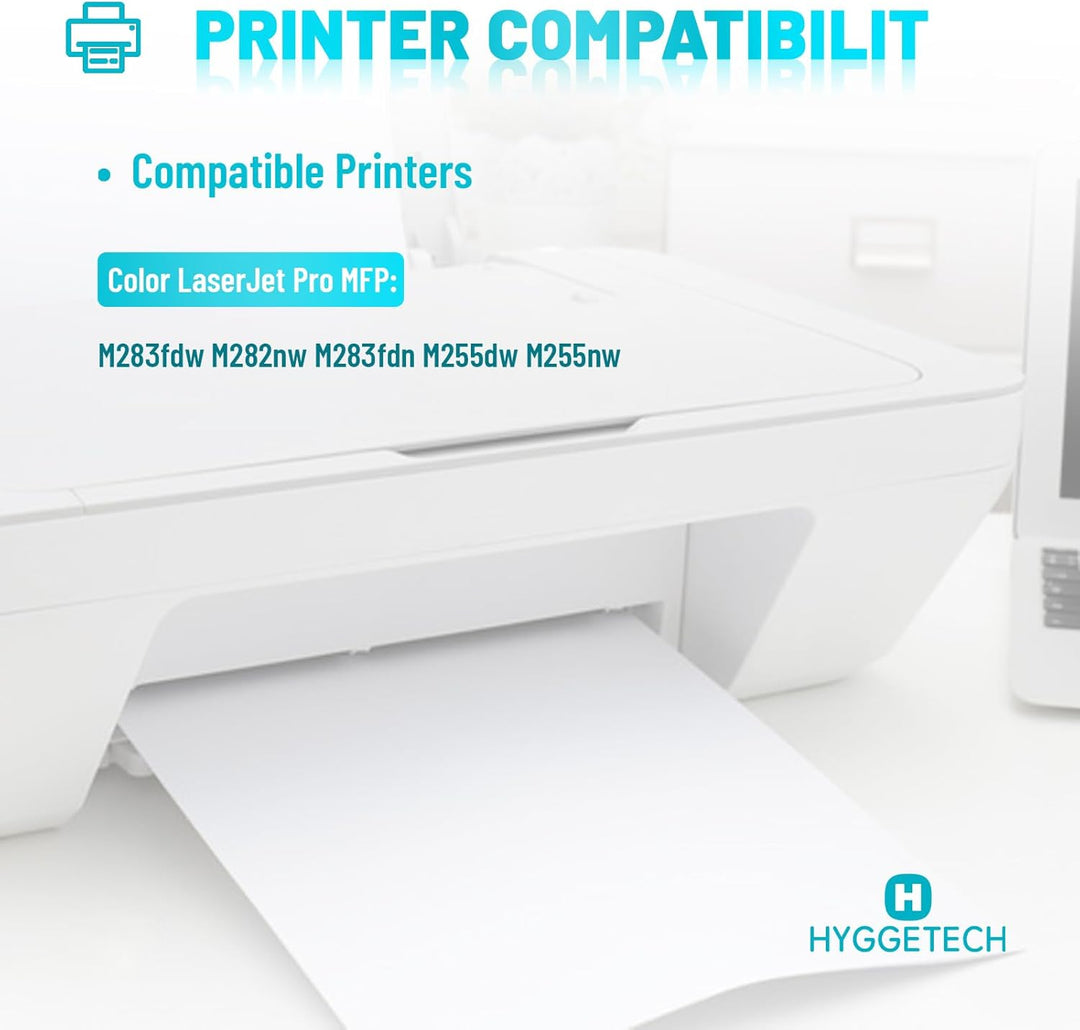 Hyggetech 207X W2210X No chip Kompatibler Toner Ersatz für HP 207X 207A Multipack W2210X W2211X W221