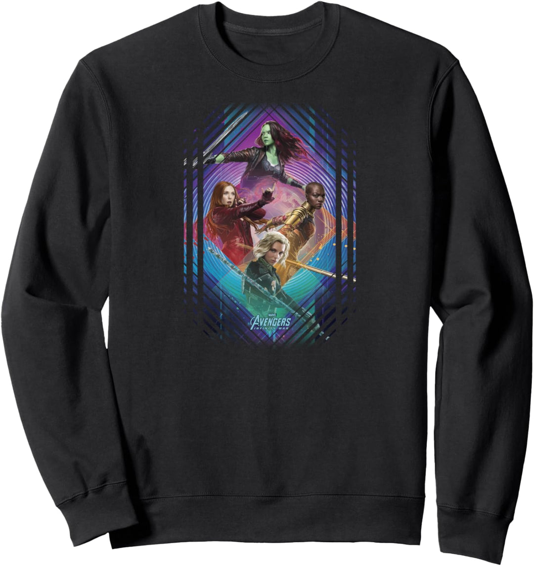 Marvel Infinity War Gamora Okoye Black Widow Sweatshirt