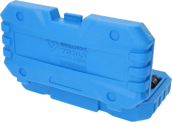 BRILLIANT TOOLS BT022605 1/2" Kraft-Bit-Stecknuss-Satz, XZN, 8-TLG, M5-M18 [Powered by KS Tools]