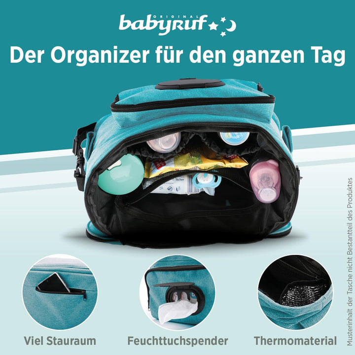 Kinderwagen Organizer BO 300 | Kinderwagen Zubehör | Wickeltasche | Babytasche | Windeltasche | Isol