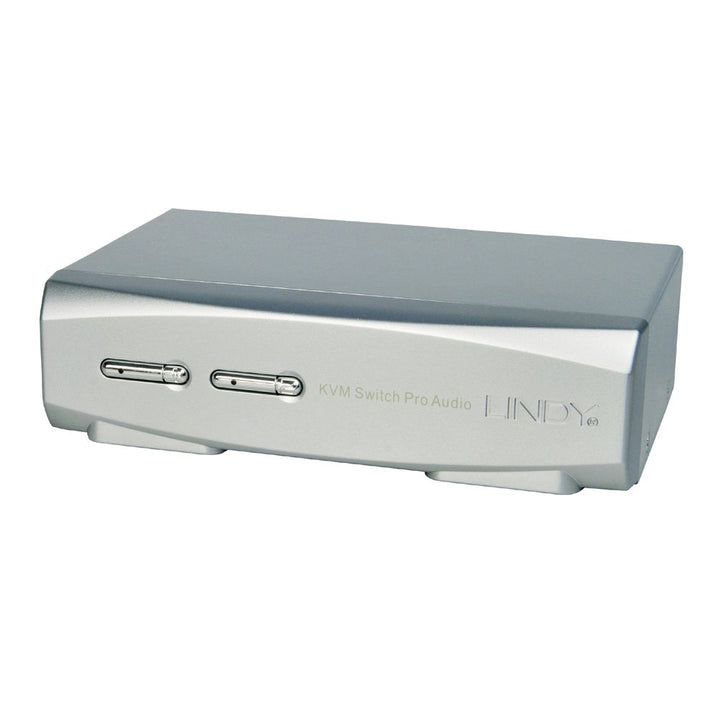 LINDY 39304 2 Port DisplayPort 1.2, USB 2.0 &amp; Audio KVM Switch Pro