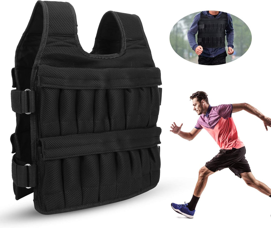 RiToEasysports Einstellbare Gewichtete Weste, 35 Kg Gewichtete Jacke Workout Gewichtsweste (Nicht mi
