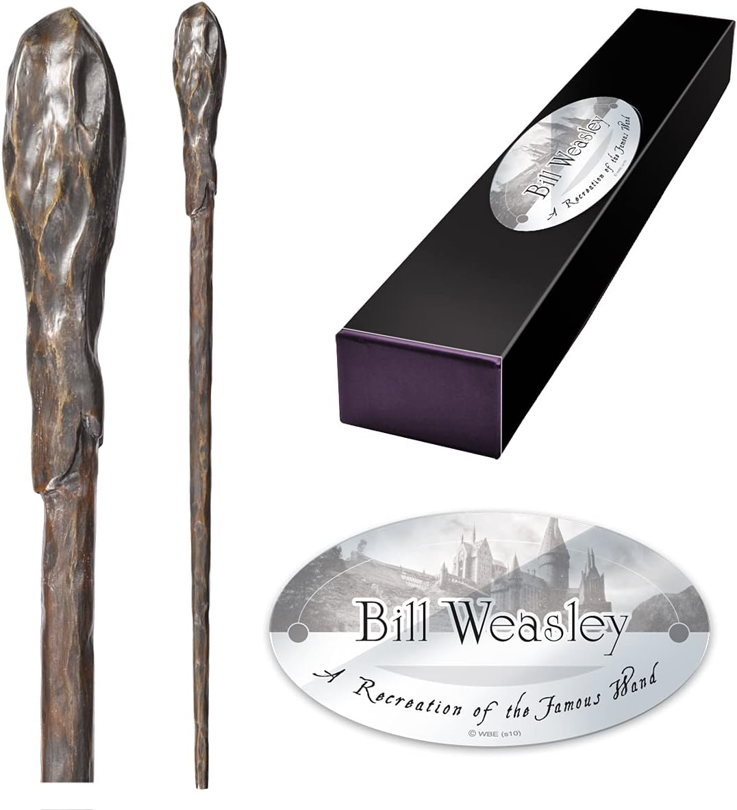 The Noble Collection - Bill Weasley Character Wand - 14in (36cm) Wizarding World Wand with Name Tag